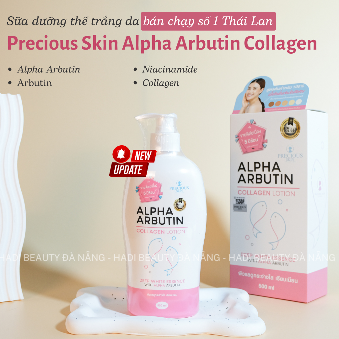 Precious Skin Alpha Arbutin 3PLUS+ Collagen Lotion 500ml