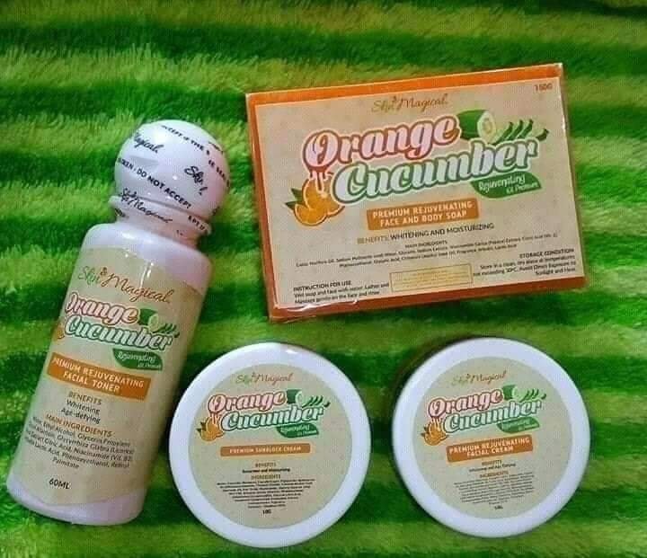 Orange Cucumber Whitening and Anti-aging Rejuvenating Set – My Care Kits