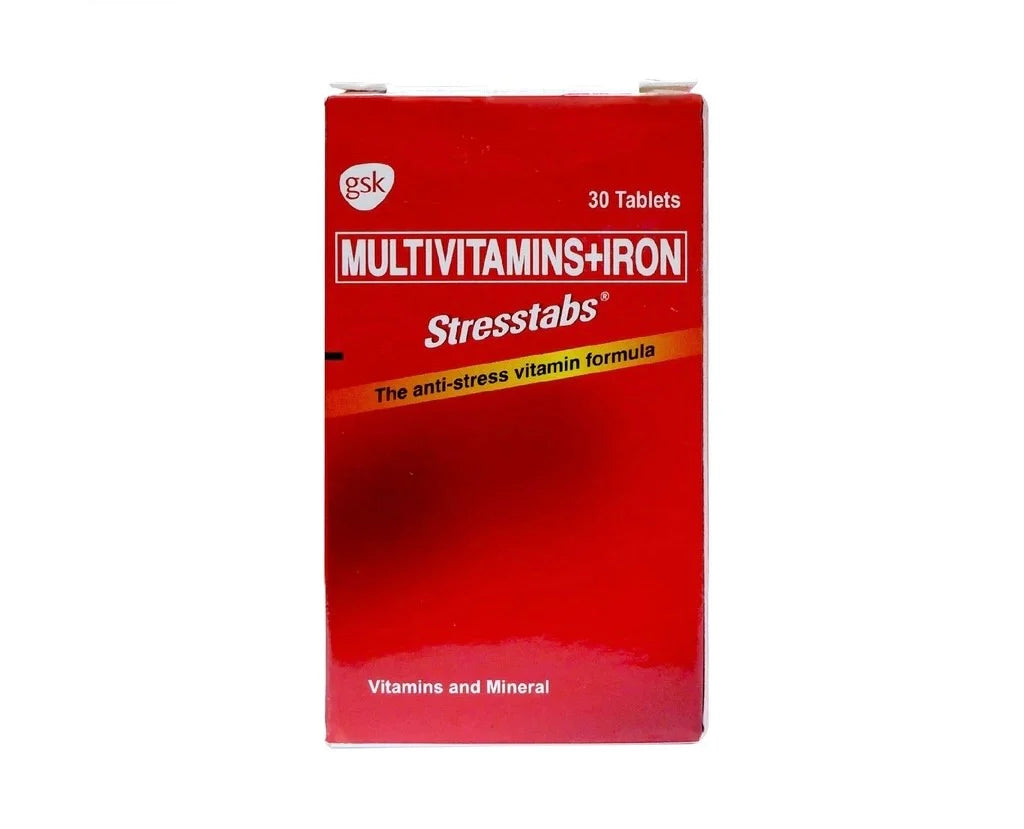 Stresstabs Multivitamins + Iron 30 Tablets | La Belleza AU Skin & Wellness