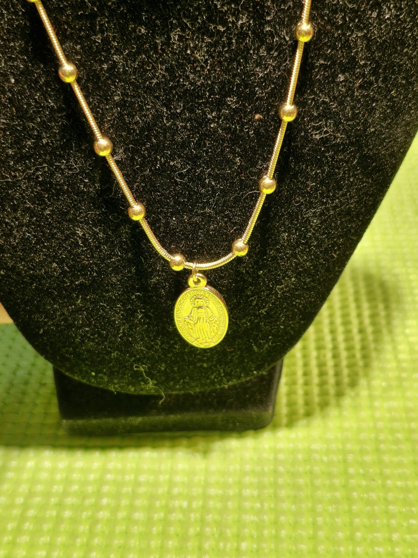 Elegant Mama Mary-Inspired Jewelry Set- 14 Karat Thailand Gold