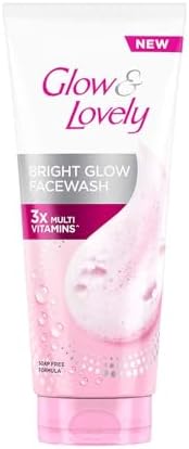Glow and Lovely Bright Glow Facial Wash 3 x Vitamins 2 pcs pack