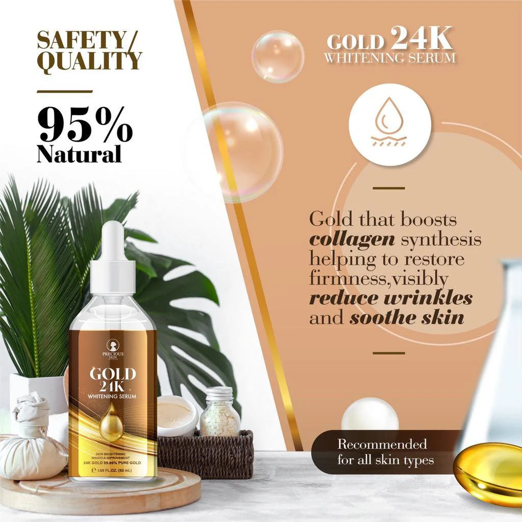 Precious Skin Thailand Gold 24k Whitening Serum 50ml