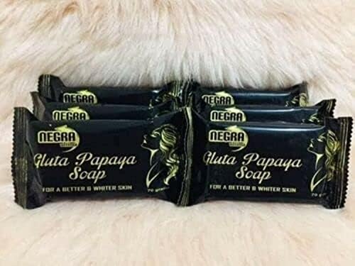 6 pcs NEGRA ULTIMA GLUTA PAPAYA WHITENING BAR SOAP