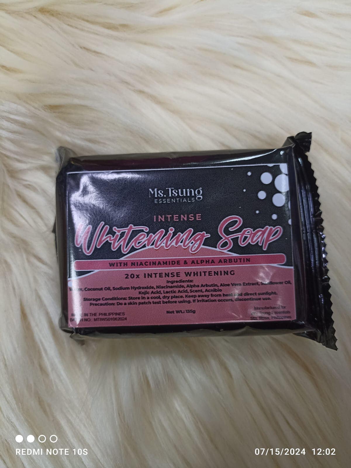 MS. TSUNG INTENSE WHITENING SOAP 135GX 2 FOR $12 (SG READY STOCK)