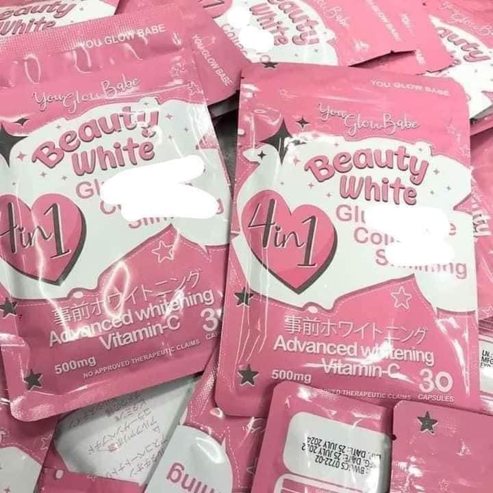 You Glow Babe 4-in-1 Glutathione Collagen Vitamin C Capsules Pack Of 2 - Skin Firming & Youthful Glow - 60 Capsules