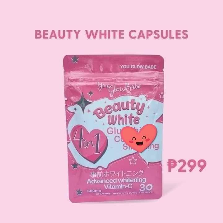 You Glow Babe 4-in-1 Glutathione Collagen Vitamin C Capsules Pack Of 2 - Skin Firming & Youthful Glow - 60 Capsules