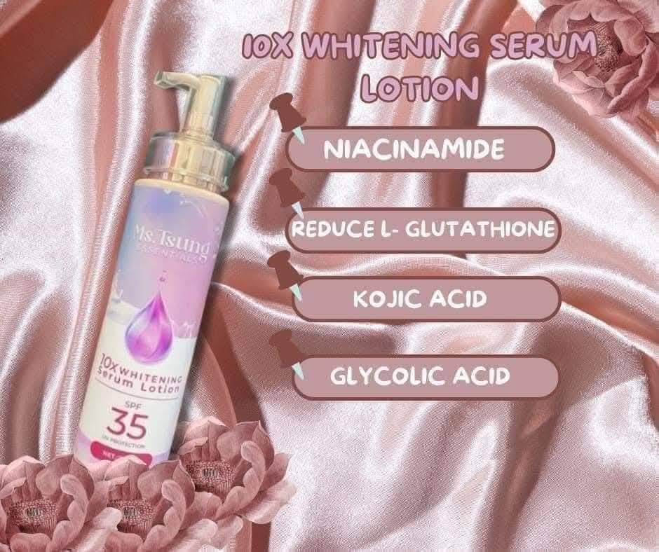 Ms. Tsung 10x Whitening Serum BODY LOTION SPF35 250ml