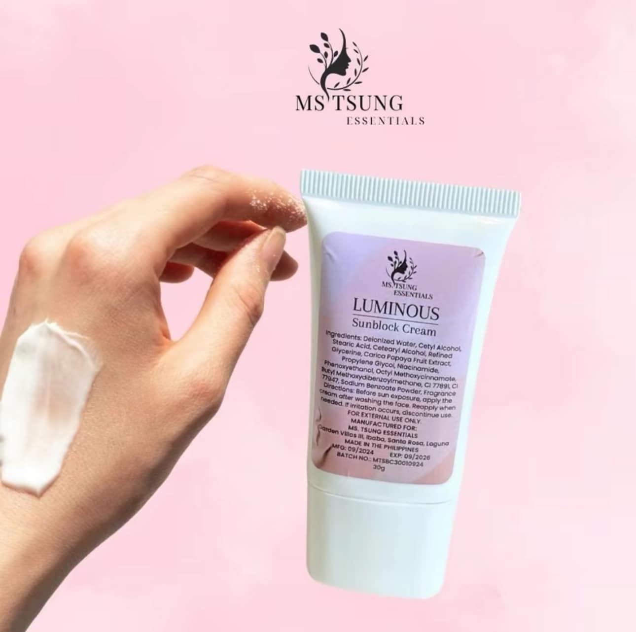 MS. TSUNG LUMINOUS SUNBLOCK CREAM SPF30 30G (SG READY STOCK)