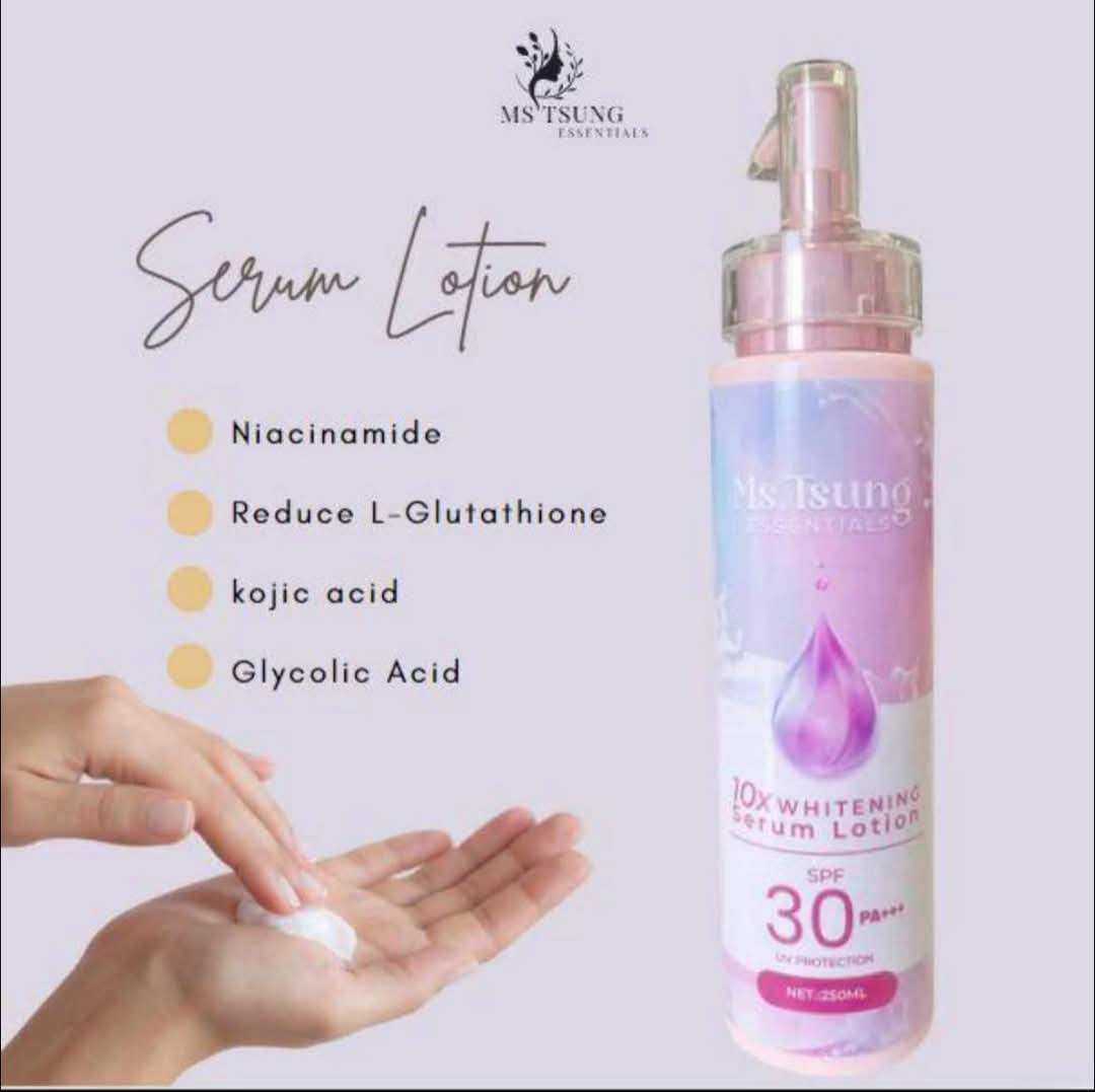 Ms. Tsung 10x Whitening Serum BODY LOTION SPF35 250ml