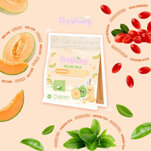 JUJU GLOW Freshies Melon Milk 80000mg Collagen Drink