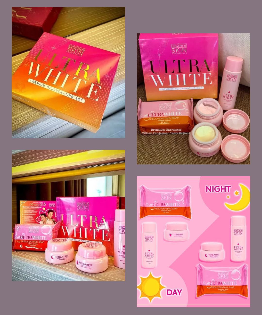 Hikari Skin Essentials - Ultra White Premium Rejuvenating Set 4 in 1