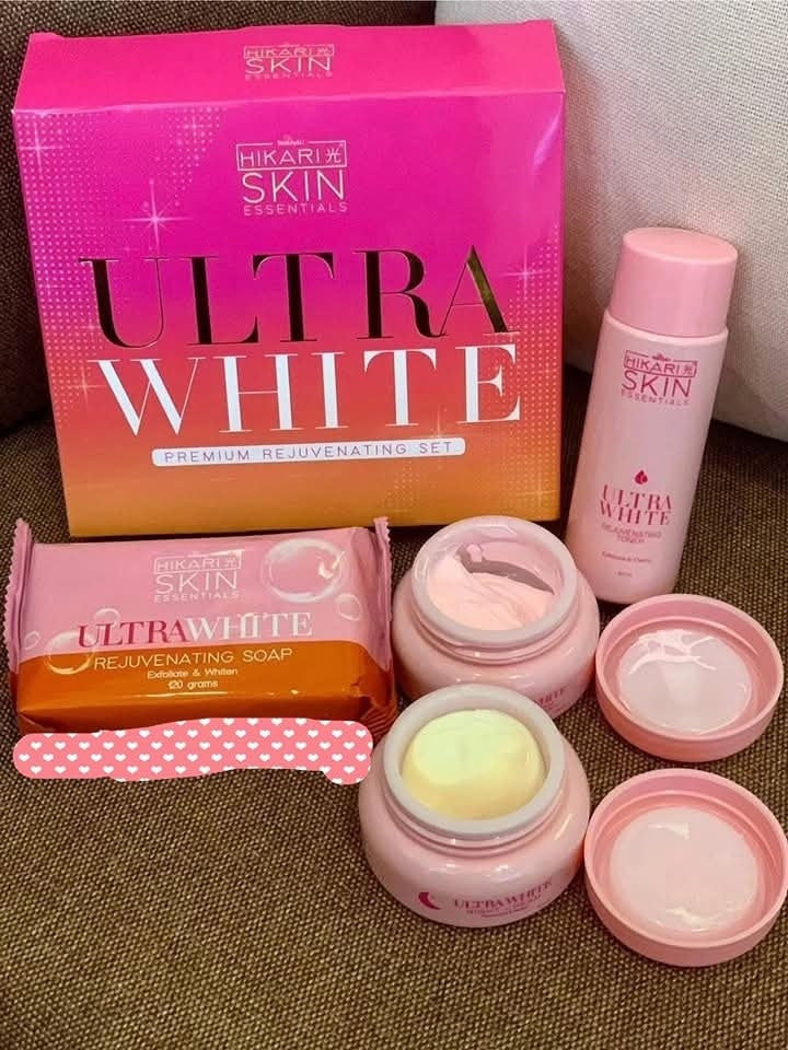 Hikari Skin Essentials - Ultra White Premium Rejuvenating Set 4 in 1