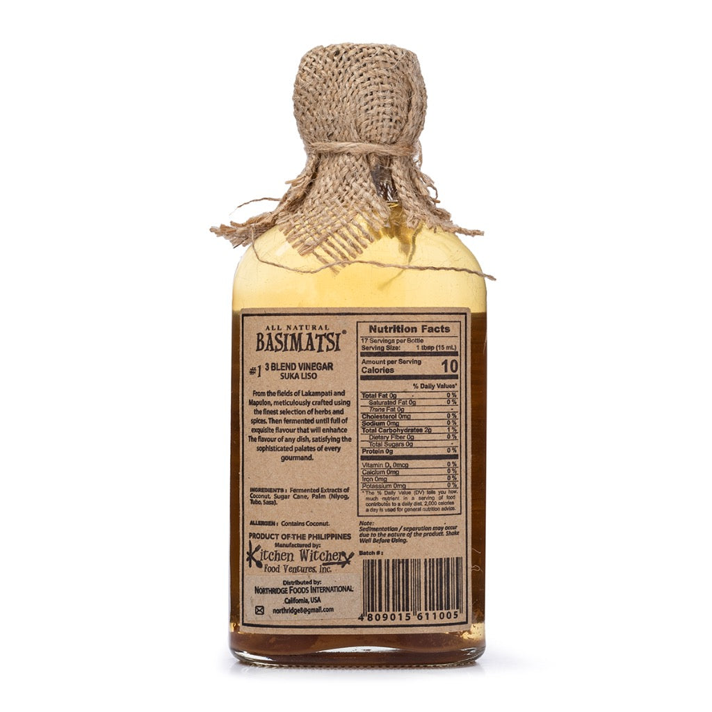 Basimatsi three blend Vinegar (Suka Liso) - Filipino Favorite