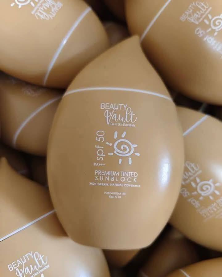 Beauty Vault Premium Tinted Sunblock SPF50 - 50g