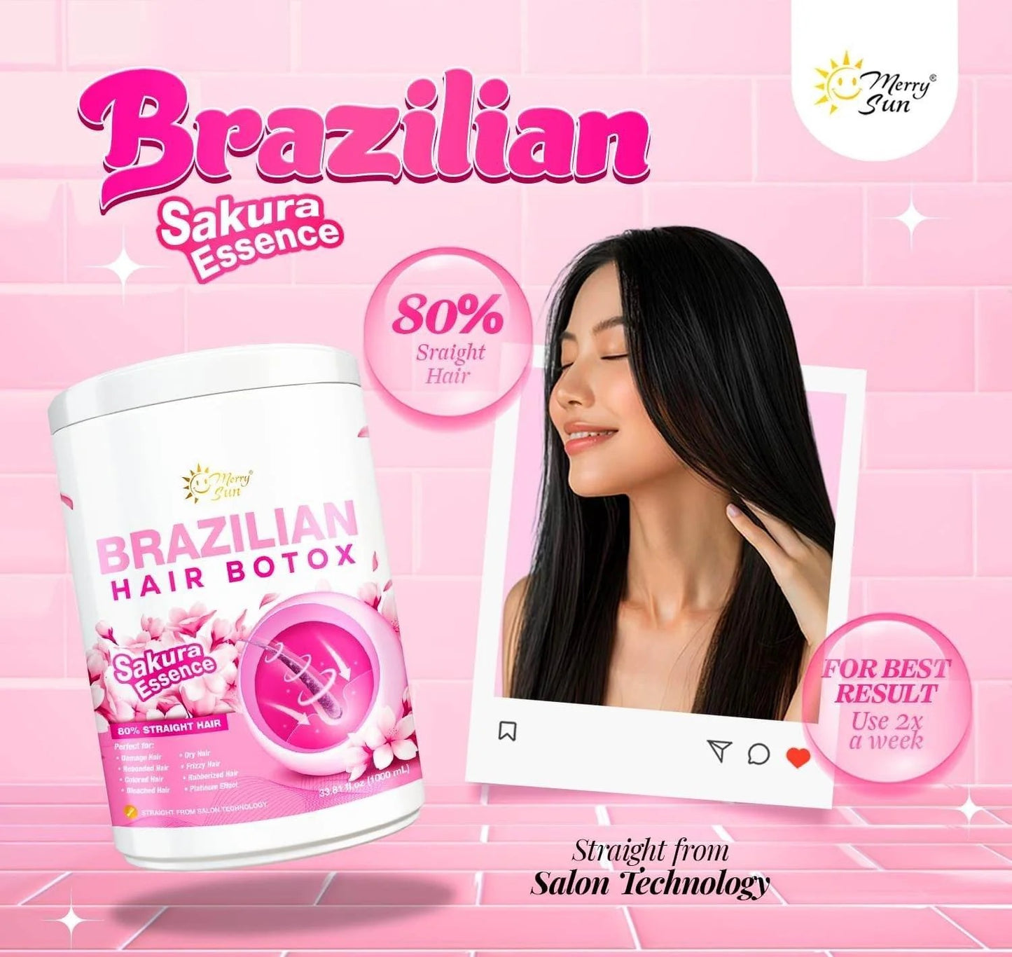Brizilian Hair Botox by MerrySun , Sakura Essence