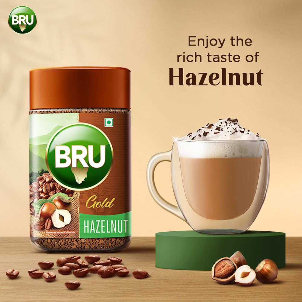 BRU Gold Hazelnut Coffee 55g