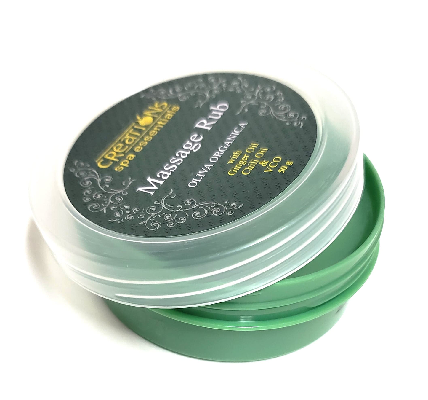Creations Spa Essentials Massage Rub Oliva Organica 50g