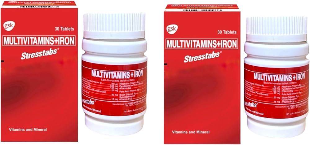 Stresstabs Multivitamins + Iron 30 Tablets | La Belleza AU Skin & Wellness