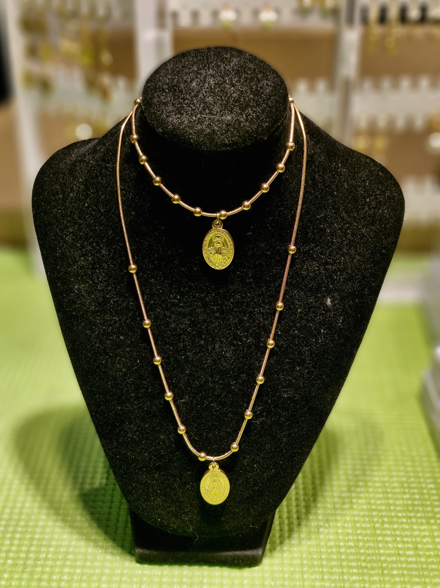 Elegant Mama Mary-Inspired Jewelry Set- 14 Karat Thailand Gold