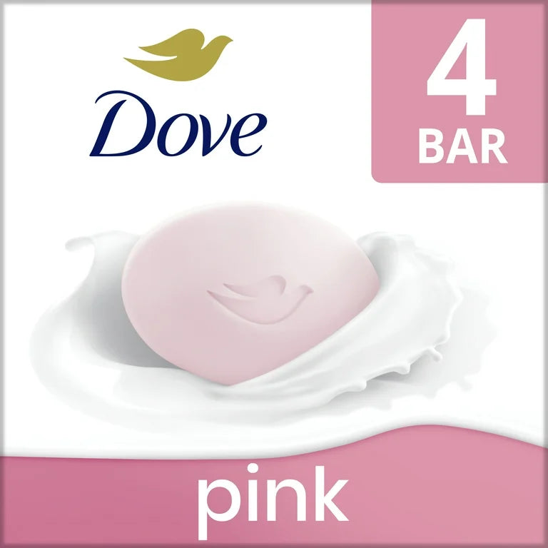 Dove Pink for Soft, Smooth Skin 4 x 90g