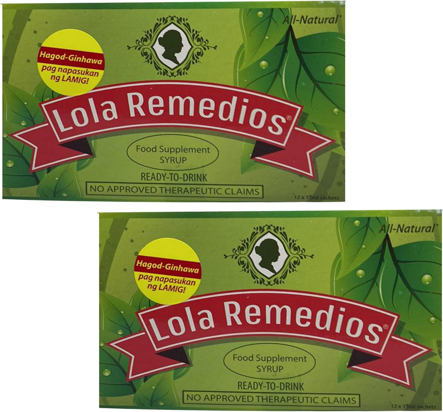 12 X 15ml Sachets Lola Remedios Food Supplement Tanggal Lamig Syrup