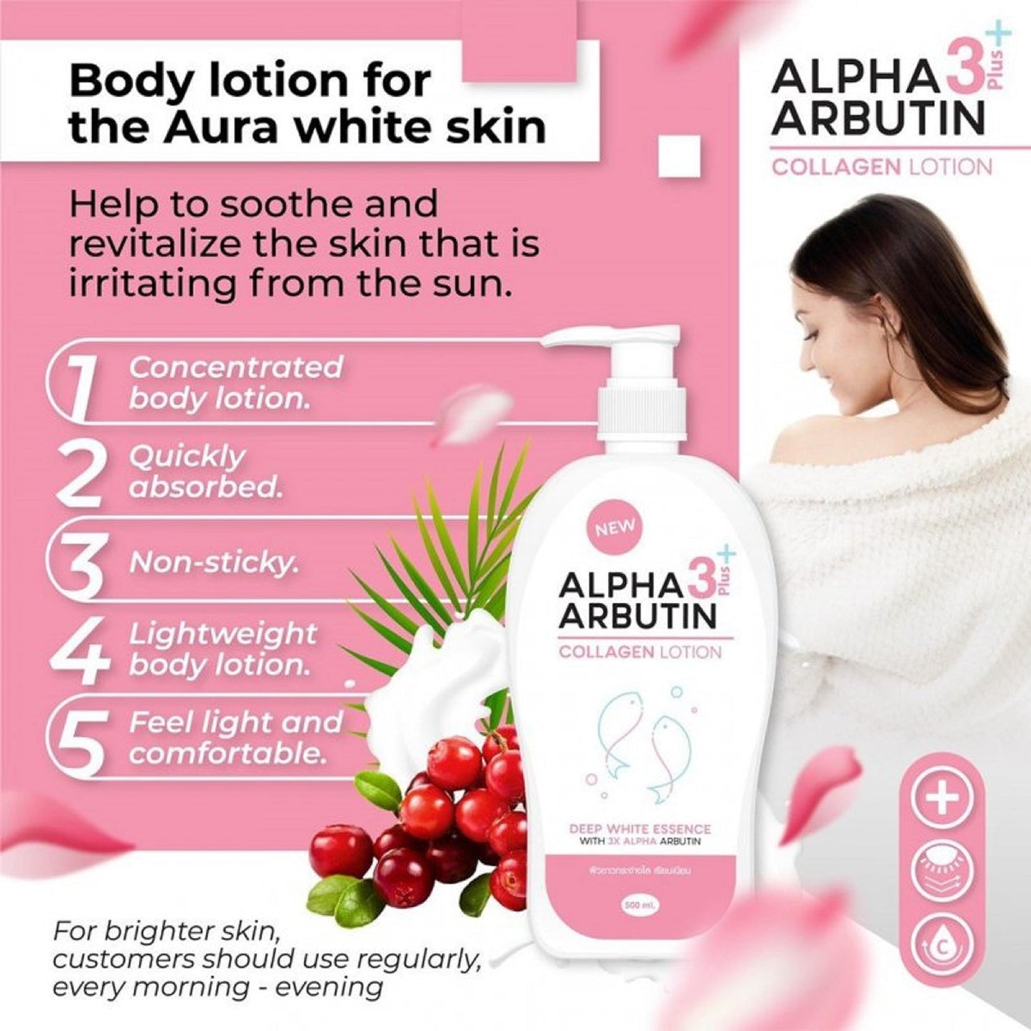 Precious Skin Alpha Arbutin 3PLUS+ Collagen Lotion 500ml