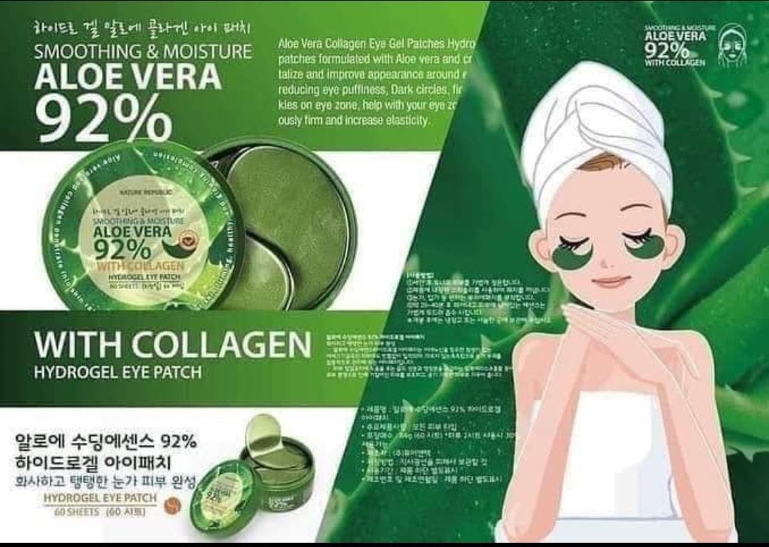ALOE VERA HYDROGEL EYE PATCH A BUNDLE OF 2 FOR$22