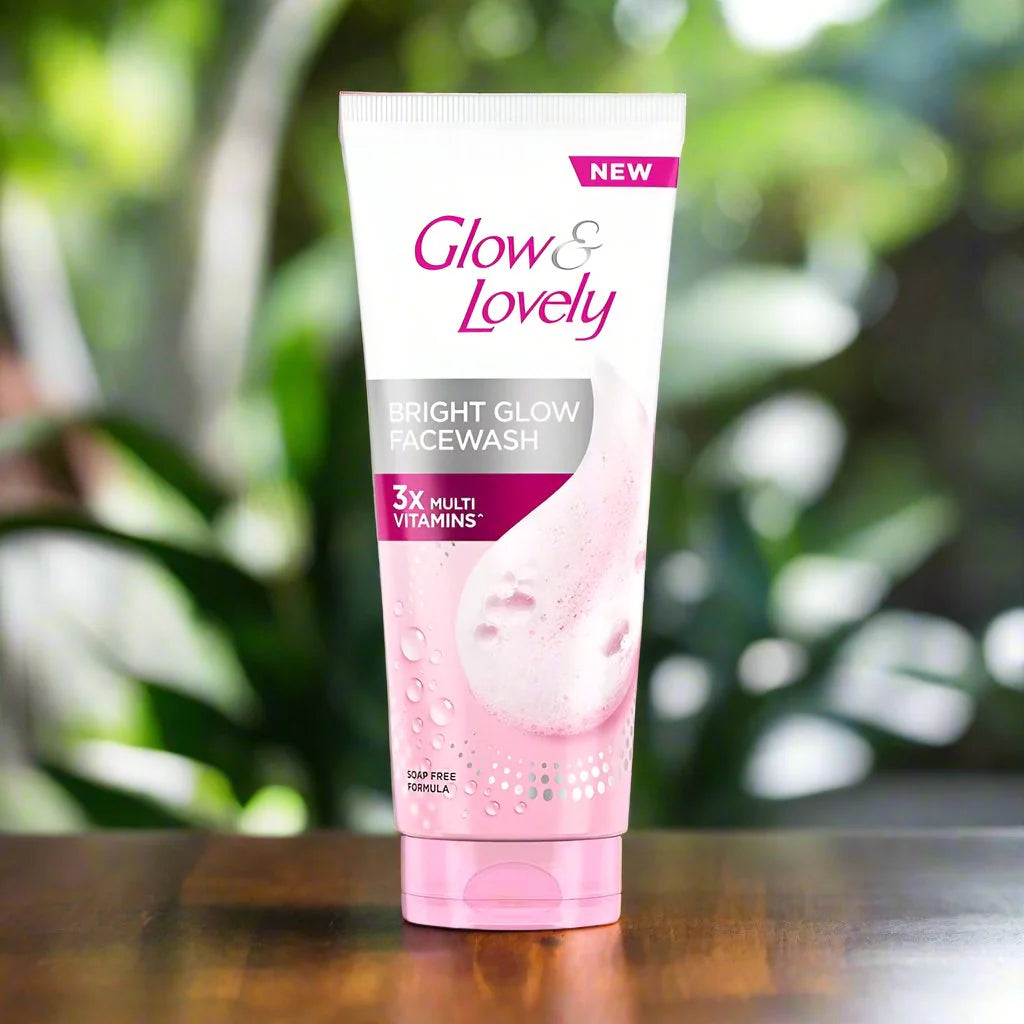 Glow and Lovely Bright Glow Facial Wash 3 x Vitamins 2 pcs pack