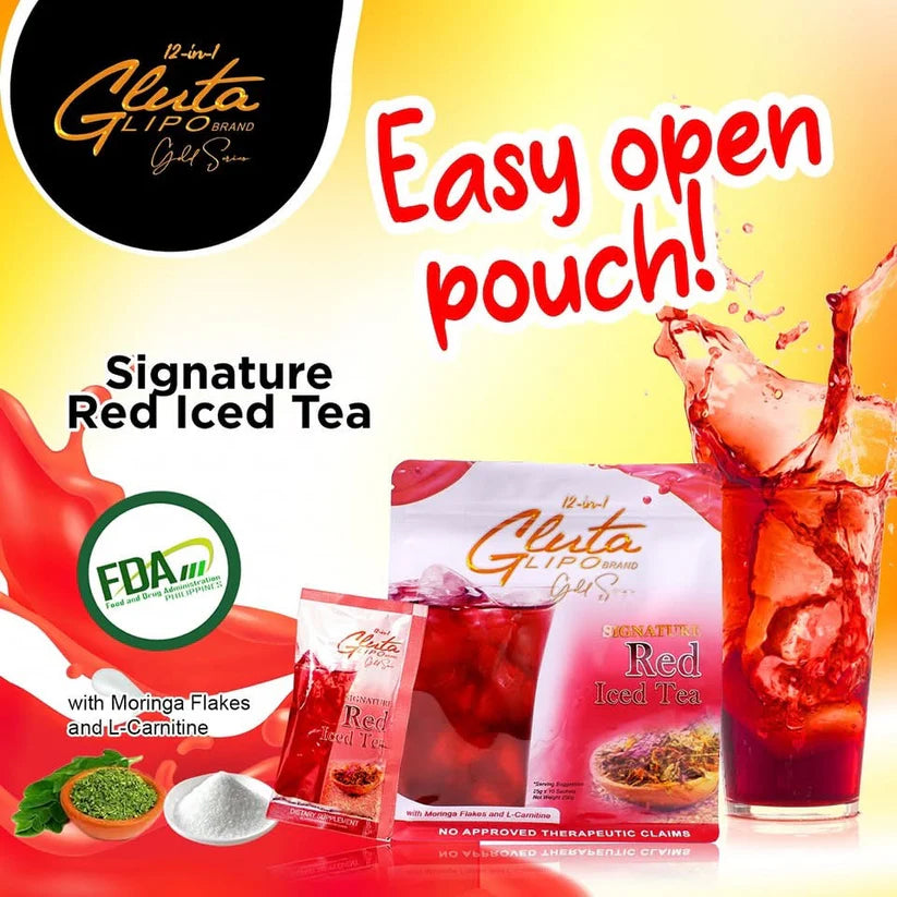 Gluta Lipo Red Ice Tea - Halal Certified
