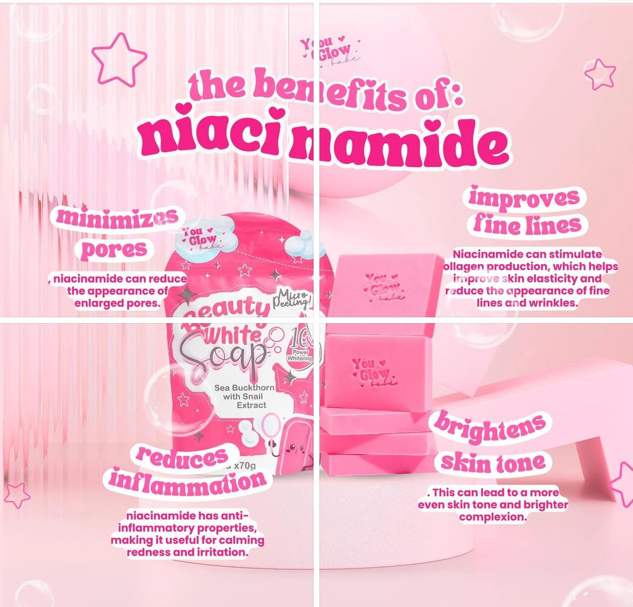 You Glow Babe Beauty White Soap (5pcs x 70g)