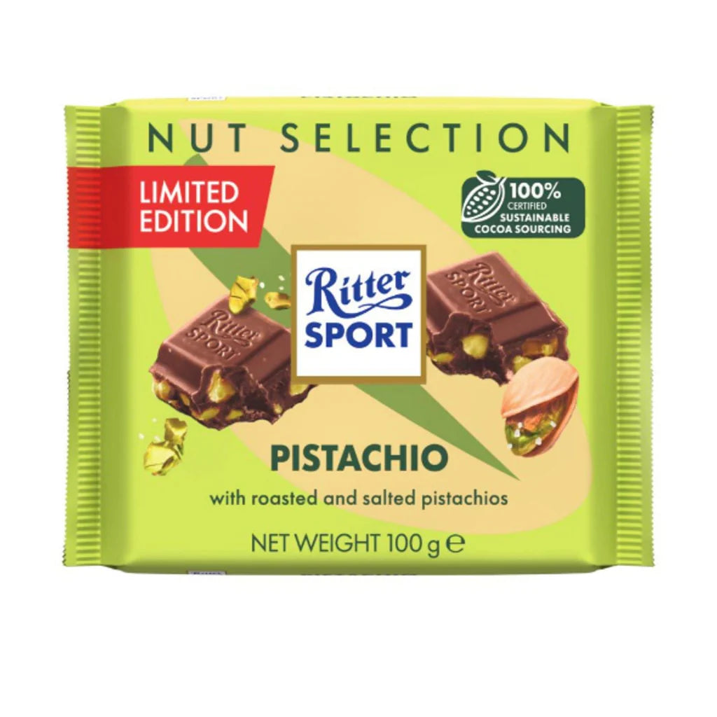 Ritter Sport Pistachio with roasted and Salted Pistachios