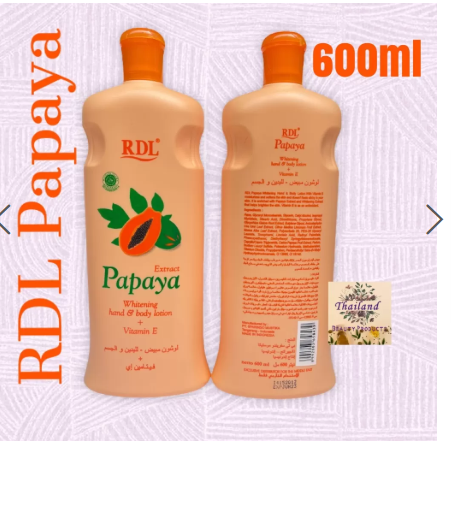 RDL Papaya Whitening Hand and Body Lotion 600ml