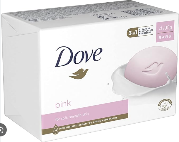 Dove Pink for Soft, Smooth Skin 4 x 90g