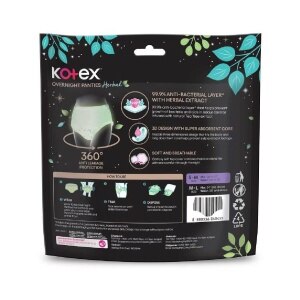 Kotex Super Overnight Herbal Sanitary Pad - Heavy (41 cm) a bundle of 2 for $14