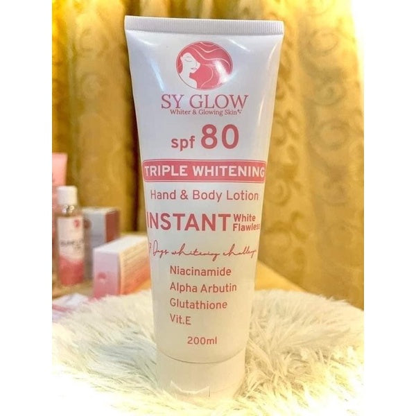SY Glow SPF80 Triple whitening Hand and Body Lotion