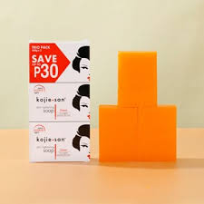 Kojie San Skin Brightening Soap - Original Kojic Acid, Dark Spot Remover Bar Soap with Coconut & Tea Tree Oil – 100g x 3 Bars