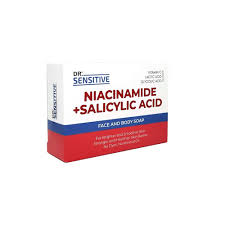 Dr. Sensitive Niacinamide + Salicylic Acid Face And Body Soap Brighter and smoother skin A bundle of 2 bar for $13