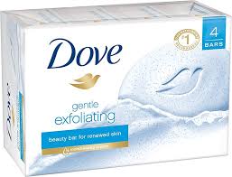 Dove Gentle exfoliating , neauty cream bar for renewed Skin 4 x 90g