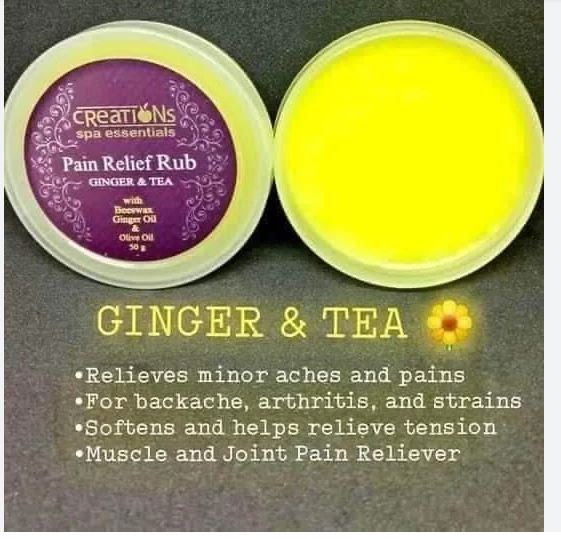 Essentials Creation Spa Essentials Pain Relief Massage Rub , Ginger & Tea , Ginger Oil 50g