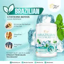 CYSTEINE BOTOX TREATMENT Get ready to shine with our Icy Mint Cysteine Botox! ๐ Perfect for an amazing Brazilian treatment.500g