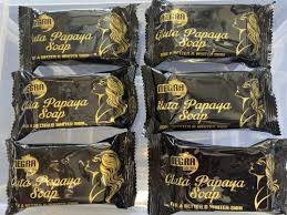 6 pcs NEGRA ULTIMA GLUTA PAPAYA WHITENING BAR SOAP