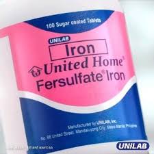 UNITED HOME FERSULFATE IRON Iron 65mg Tablet 100's-Anemia Treatment And Prevention
