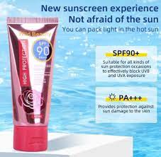 Waterproof SPF 90+ Sunscreen Cream Skin Care For Facial Body Sunblock Lotion 60ml