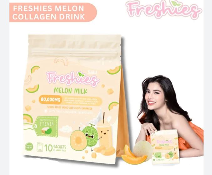 JUJU GLOW Freshies Melon Milk 80000mg Collagen Drink