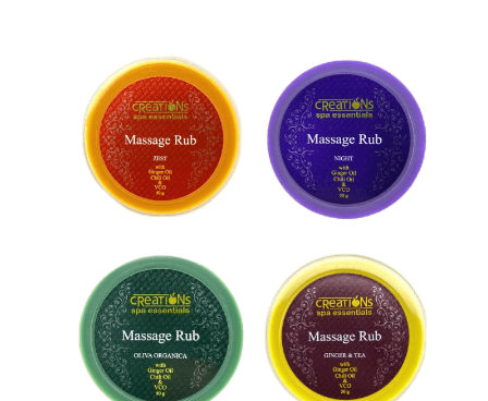 Essentials Creation Spa Essentials Pain Relief Massage Rub , Ginger & Tea , Ginger Oil 50g