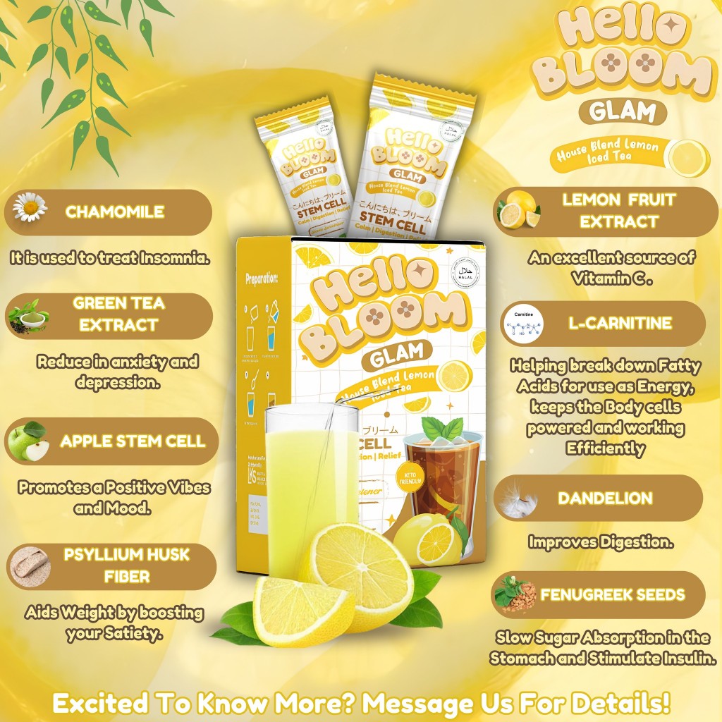 Hello Bloom Glam Lemon Ice Tea