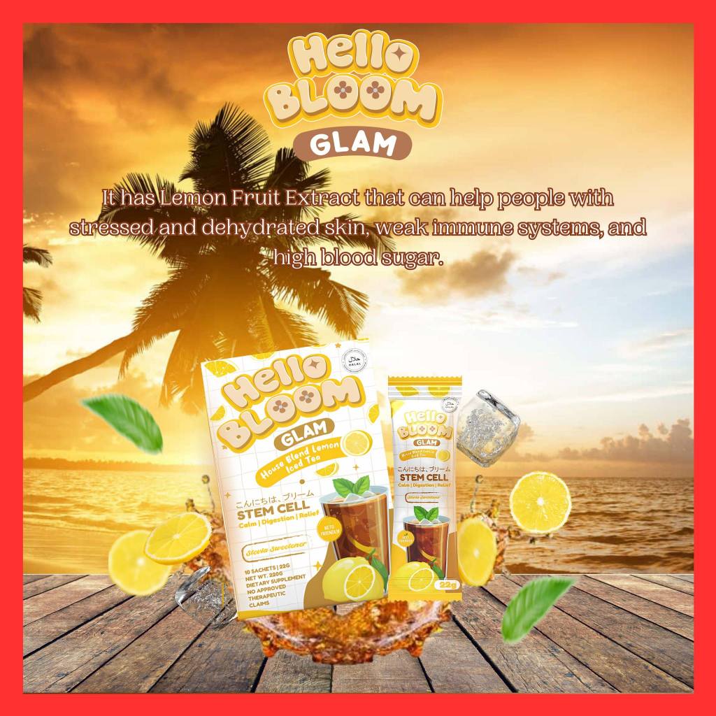 Hello Bloom Glam Lemon Ice Tea