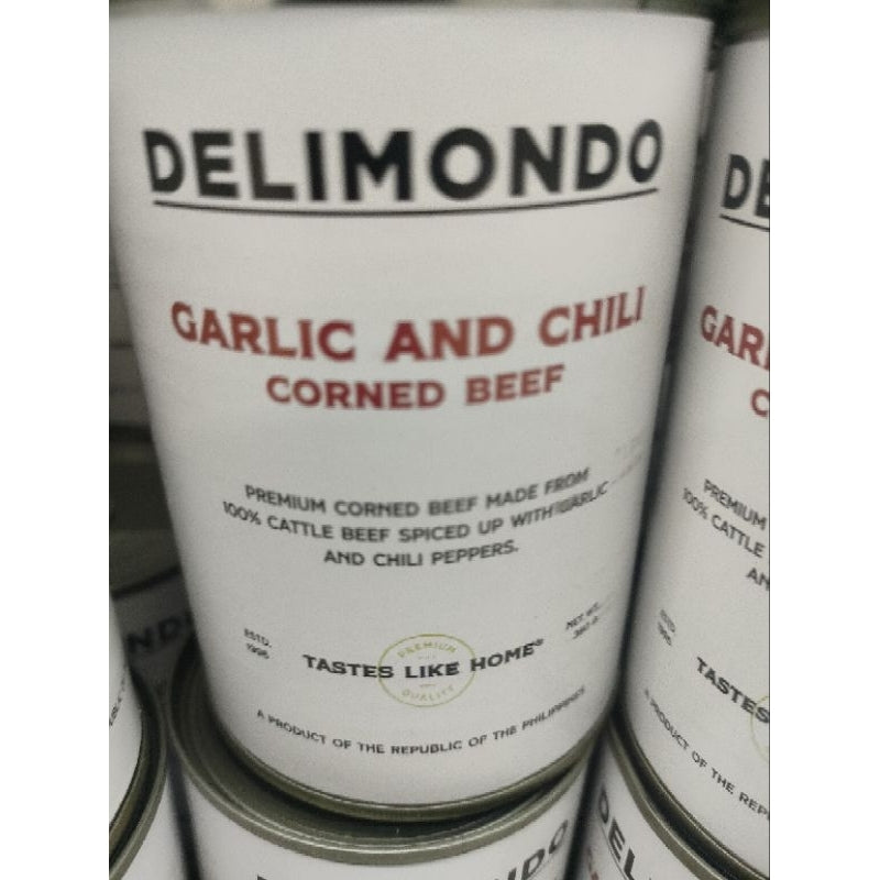 Delimondo Garlic and Chili Corned Beef 260gms a bundle of 2 for $25
