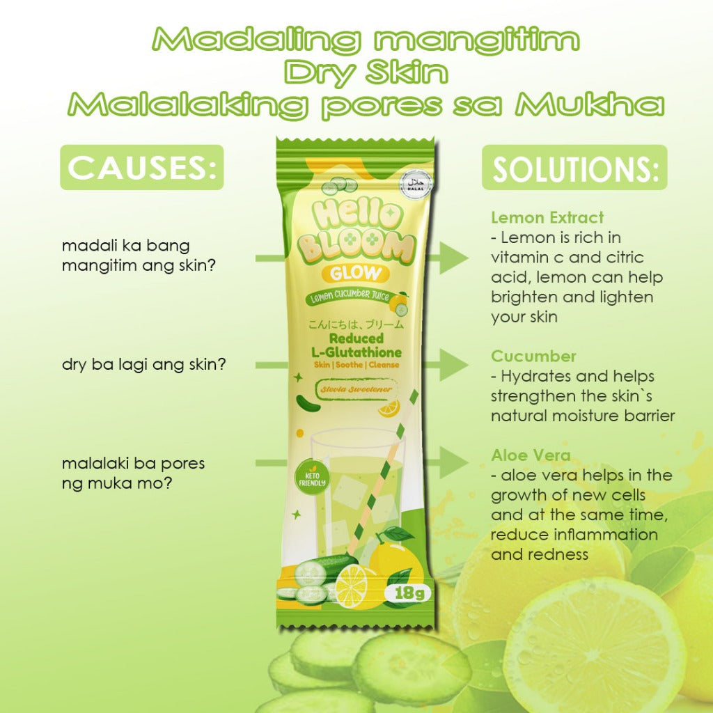 Hello Bloom Glow Lemon Cucumber Juice