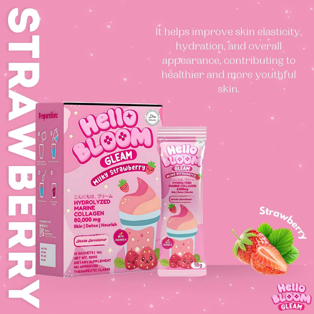 Hello Bloom Gleam Milky Strawberry